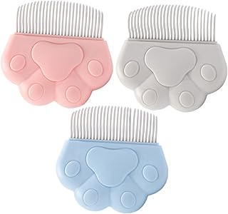 NOLITOY 3pcs Pet Comb Cat Brush Cat Detangler Brush Cat Grooming Supplies Dog Massage Combs Dog Brush for Shedding Self- Cleaning Brush Doggie Show Comb Abs Hair Removal Dog Supplies