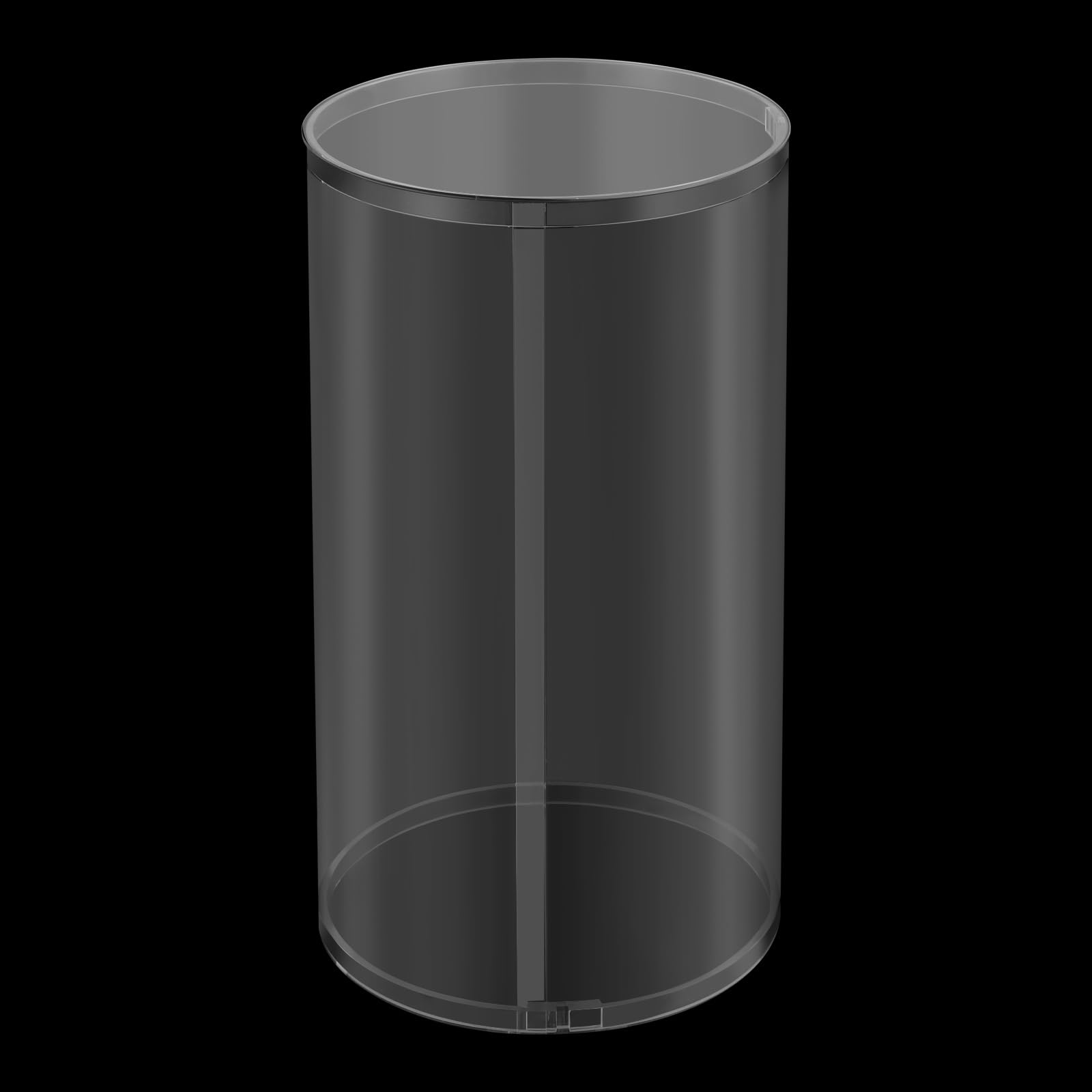 3 soportes cilíndricos redondos para flores, velas, tartas de postre, soporte para columnas de mesa para bodas, fiestas, 60 x 33 cm, 55 x 30 cm, 50 x 26 cm, hasta 33 kg (transparente)