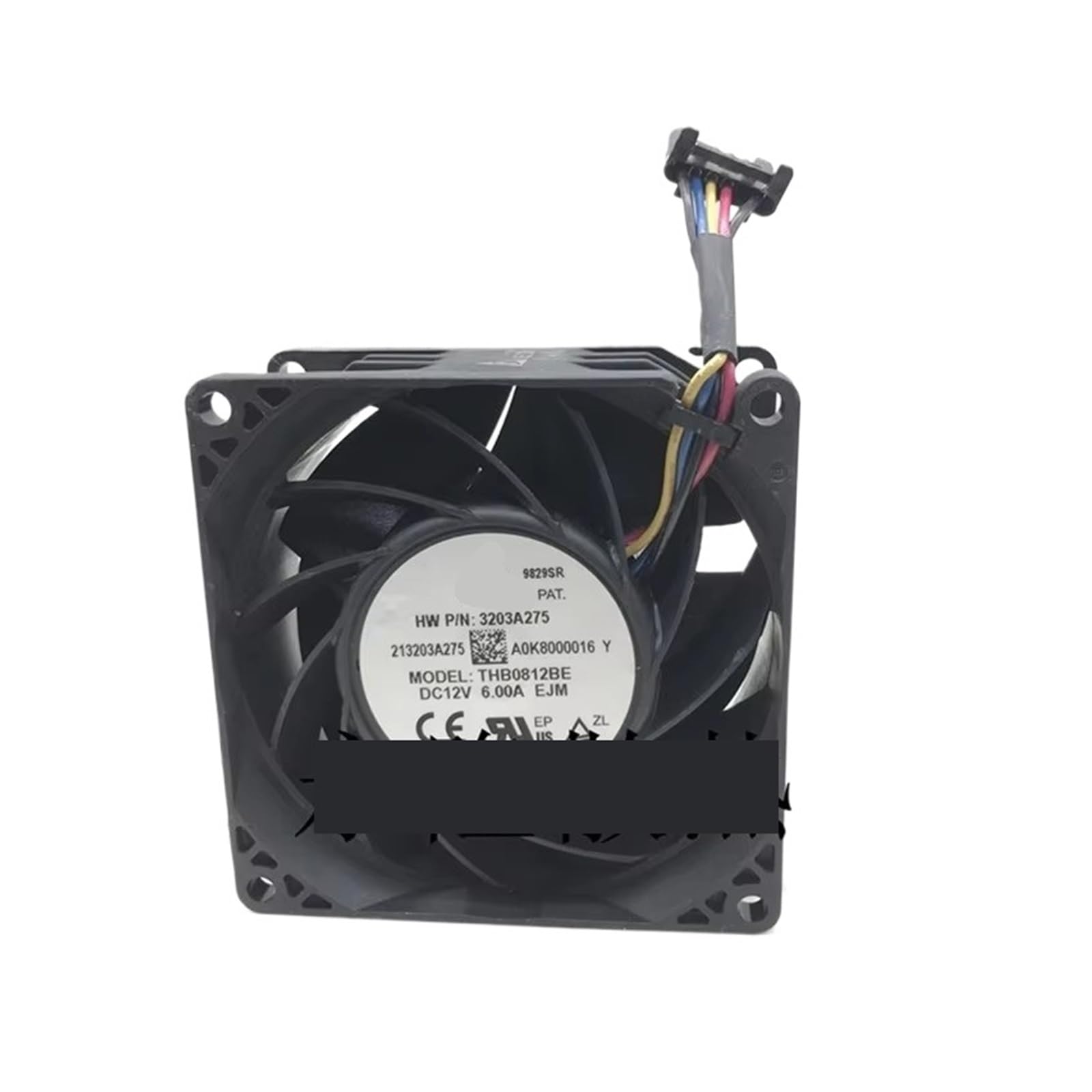 Ventilateur de refroidissement à 4 fils THB0812BE 6A à haut flux d'air