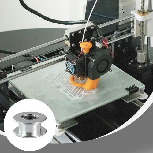 10 Stück 2GT Zahnriemenscheiben (Idler), 5mm Bohrung, 6mm Breite, GT2 Umlenkrolle GT2 Pulley für 3D-Drucker, Aluminium 2GT Riemenscheibe Synchronrad, Passend für V-Slot & Extrusionsprofile