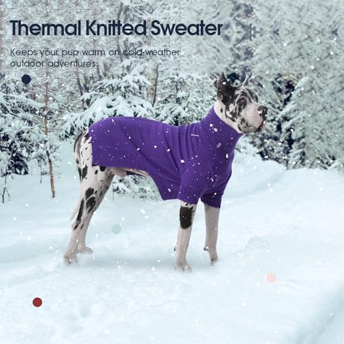 Image of Great Dane Sweater,5XL Extra Large Sweater for Giant Breed Dogs in Winter
