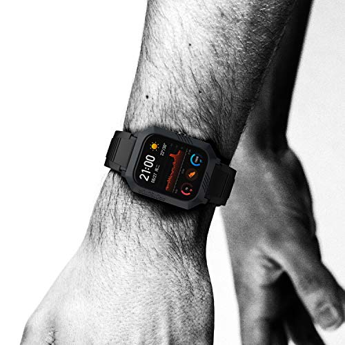 Image of SIKAI CASE Bumper Case Cover for Amazfit GTS Anti-Scratch Lightweight Shockproof Screen Protector for Huami Amazfit GTS Smart Watch (Black)