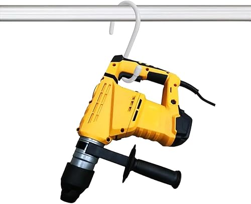 Miniatura 6 de Ganchos en S con revestimiento de vinilo resistente de 6 pulgadas, ganchos en S recubiertos de goma negra, extra grueso, antideslizante, gancho en S