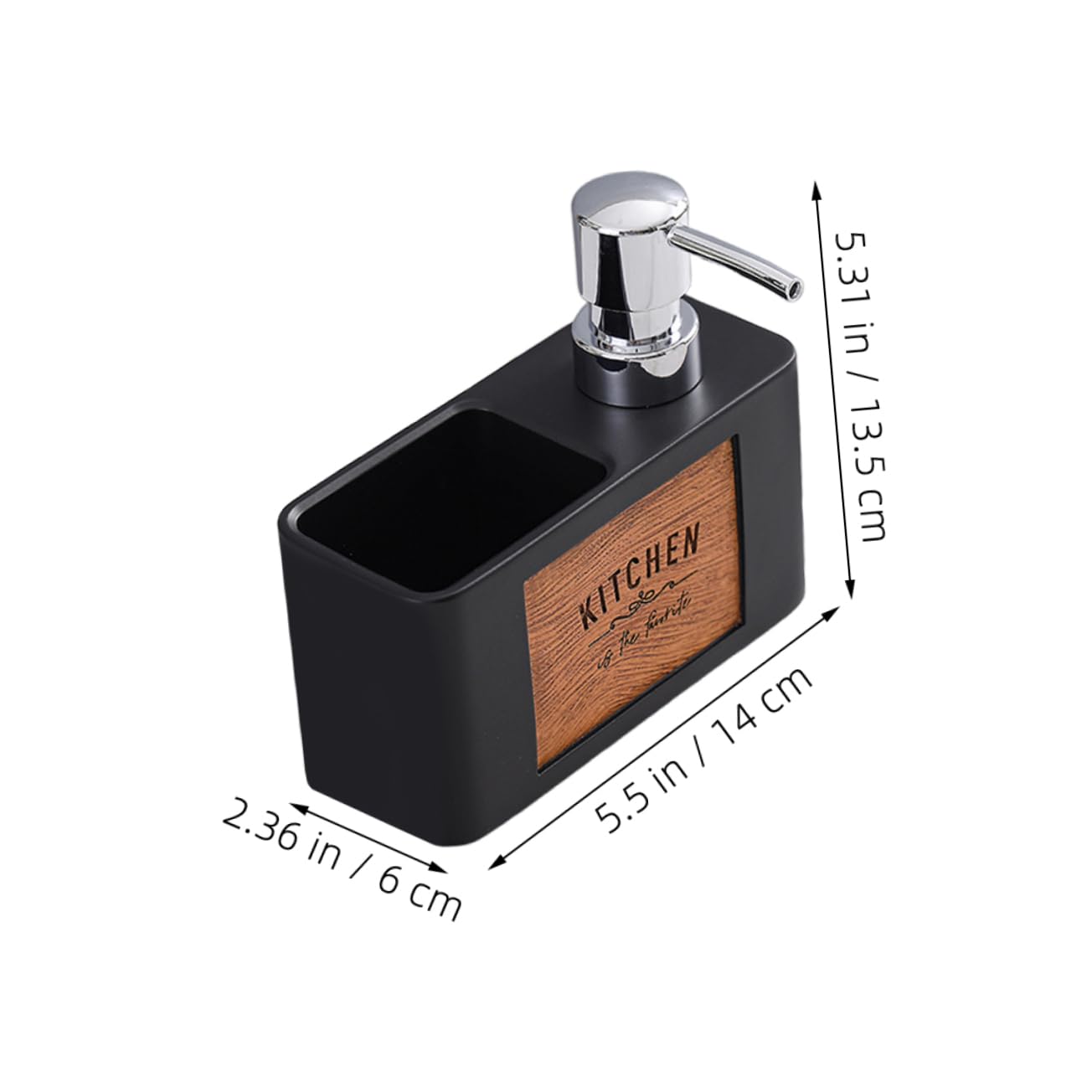 Luxshiny Dispenser Cucina con Erogatore Pompa Ricaricabile Flacone Vuoto per Shampoo e Balsamo Supporto per Accessori da Lavello da Cucina