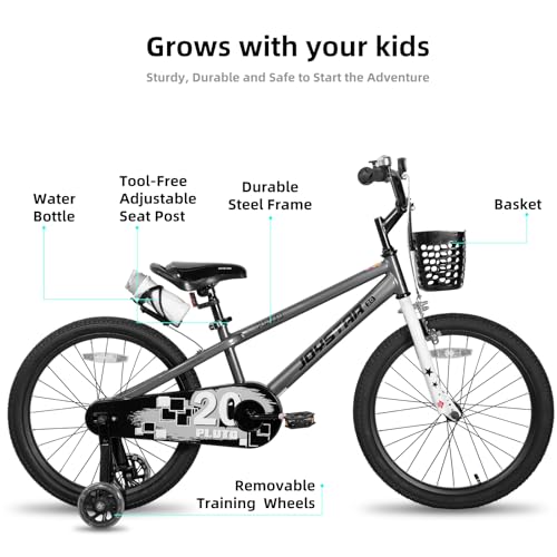 Image of JOYSTAR Pluto 12-20 inch Kids Bike with Light Up Training Wheels