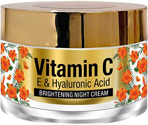 StBotanica Vitamin C, E & Hyaluronic Acid Brightening Night Cream, 50g - With Argan Oil