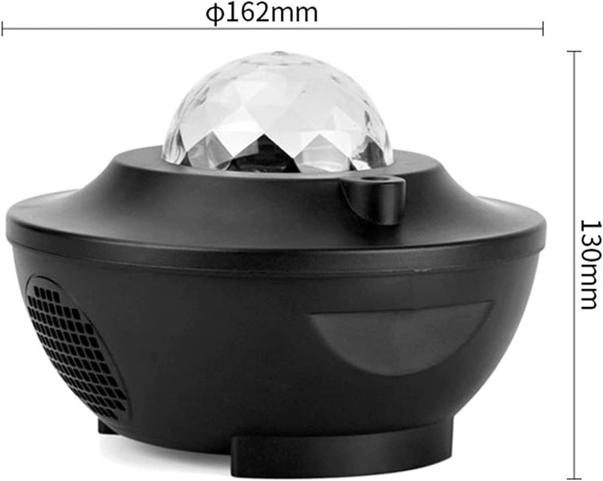 GeRRiT Proyector de luz nocturna con luminosidad ajustable, temporizador de control remoto, altavoz de música, espectáculo de luz, lámpara de proyector de luz LED for dormitorio de adultos, sala de es