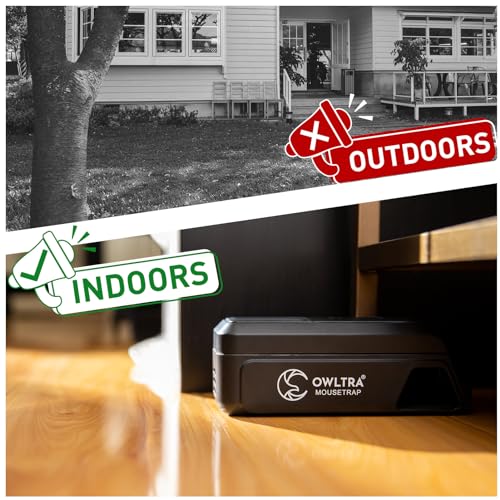 image for OWLTRA Indoor Electric Mouse Trap, Instant Eliminate Rodent Zapper wit
