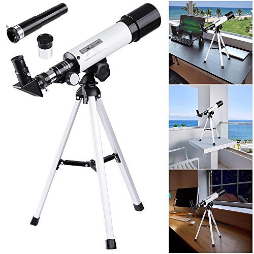 AW 50mm Kid Beginner Astronomical Refractor Telescope Refractive Spotting Scope Tripod Observation Astronomy