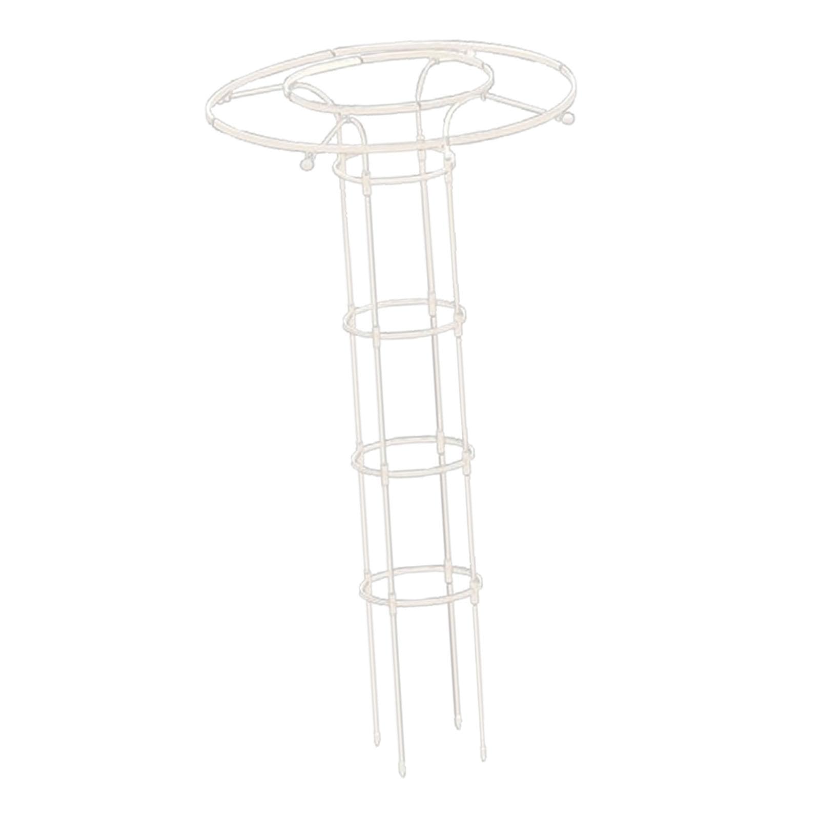 Tuteur Jardin Obélisque Treillis Support Plantes Grimpantes Structure pour Fleurs Vignes Montage DIY Acier Antidéformation Utilisable en Jardin Pelous, 150cm