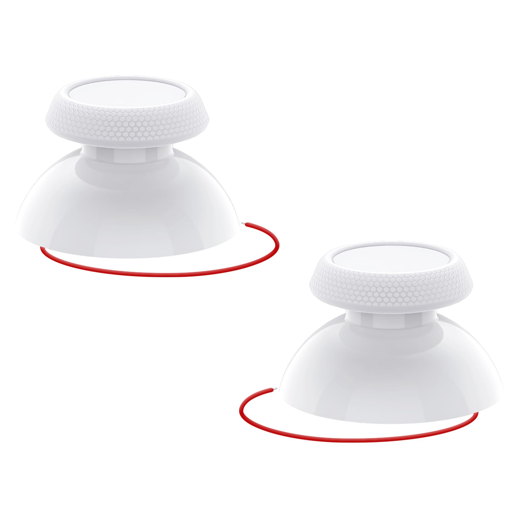 eXtremeRate Joysticks Reemplazables para Steam Deck LCD/OLED Sticks Palancas Analógicos con Función Táctil Original, Diseño de Textura Antideslizante Thumbsticks para Steam Deck OLED/LCD (Blanco)