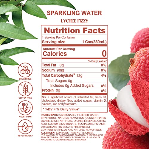 Chi Forest Flavored Sparkling Water 24 / 330 ml