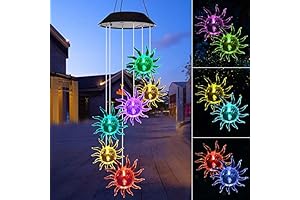 Sun Flower Solar Wind Chimes