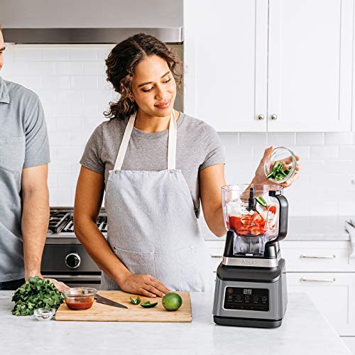 Ninja 3-in-1 Food Processor with Auto-iQ [BN800UK] 1200W, 1.8 L Bowl, 2.1L Jug, 0.7 L Cup, Black/Silver Second Image