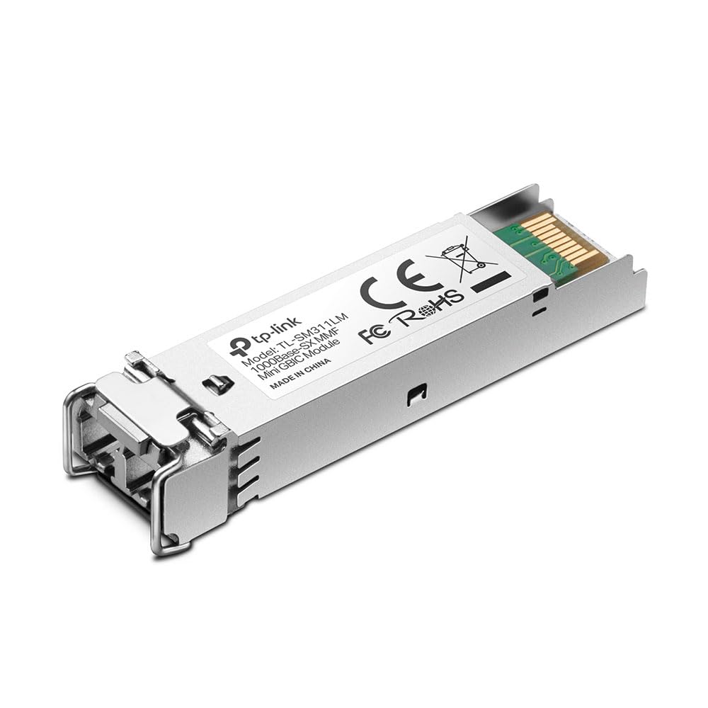 TP-Link Module SFP Gigabit, Module Mini GBIC Fibre multimode 1000Base-SX, Plug and Play, Interface LC/UPC, Distance jusqu'à 550/220 m (TL-SM311LM)