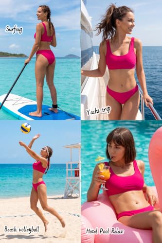 Image of Beautikini Period Swimwear for Teens Two Piece Leakproof Menstrual Bikini Swimsuit Sporty Bathing Suits for Girls Women