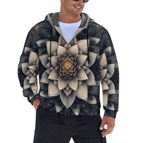 Sweat à capuche zippé homme veste polaire chaude hiver pour vêtement de travail et casual