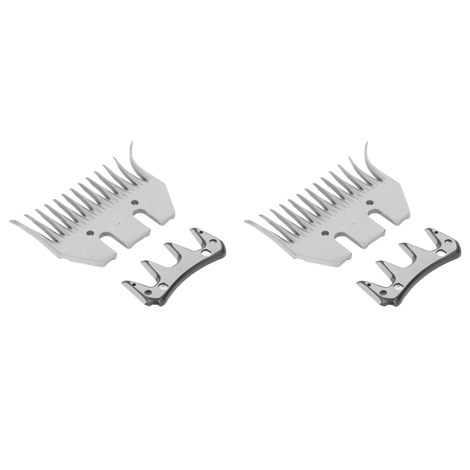 Lame per Tosatrice Pecore e Alpaca, Lama Curva in Acciaio al Carbonio 13 Denti, Kit Pettine e Taglierina Lana 7mm, 2 Pezzi per Taglio Professionale