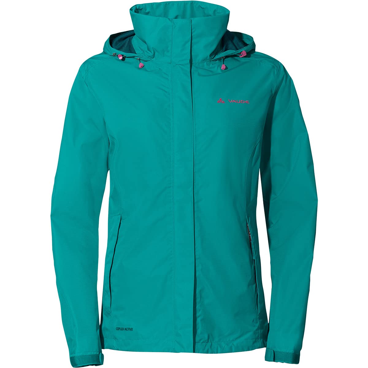 VAUDE Damen Regenjacke Escape Light Jacket, leichte, winddichte und wasserdichte Outdoor-Jacke, atmungsaktiver Windbreaker mit Kapuze