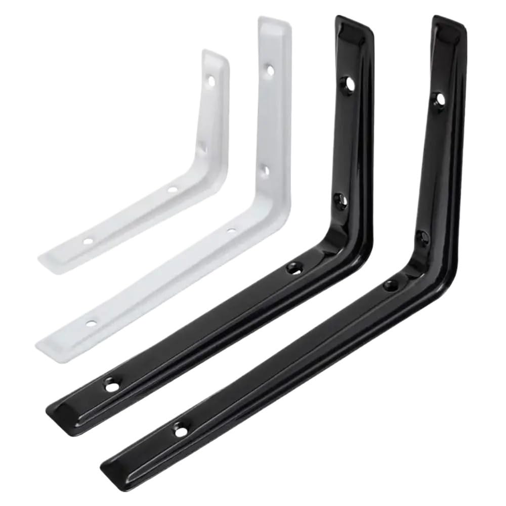 Irfhdcx Black Shelf Bracket 2Pcsmetal Bench Table Shelf Bracket Space Saving Heavy Duty Collapsible Triangle Hinges(,120X80mm)