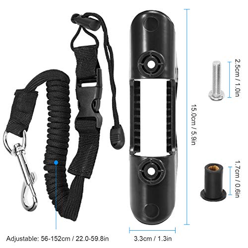 KKmoon Suportes para remos para caiaque Trelas para remos de segurança ajustáveis ​​para caiaque Cli