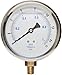 PIC Gauge 201L-404B 4" Dial, 0/15 psi Range, 1/4" Male NPT Connection Size, Bottom Mount Glycerine Filled Pressure Gauge with a Stainless Steel Case, Brass Internals, Stainless Steel Bezel, and Polycarbonate Lens
