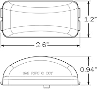 Vista 5 de Remolque de barco ámbar LED marcador luz. reemplazo OEM de fábrica 250-032130