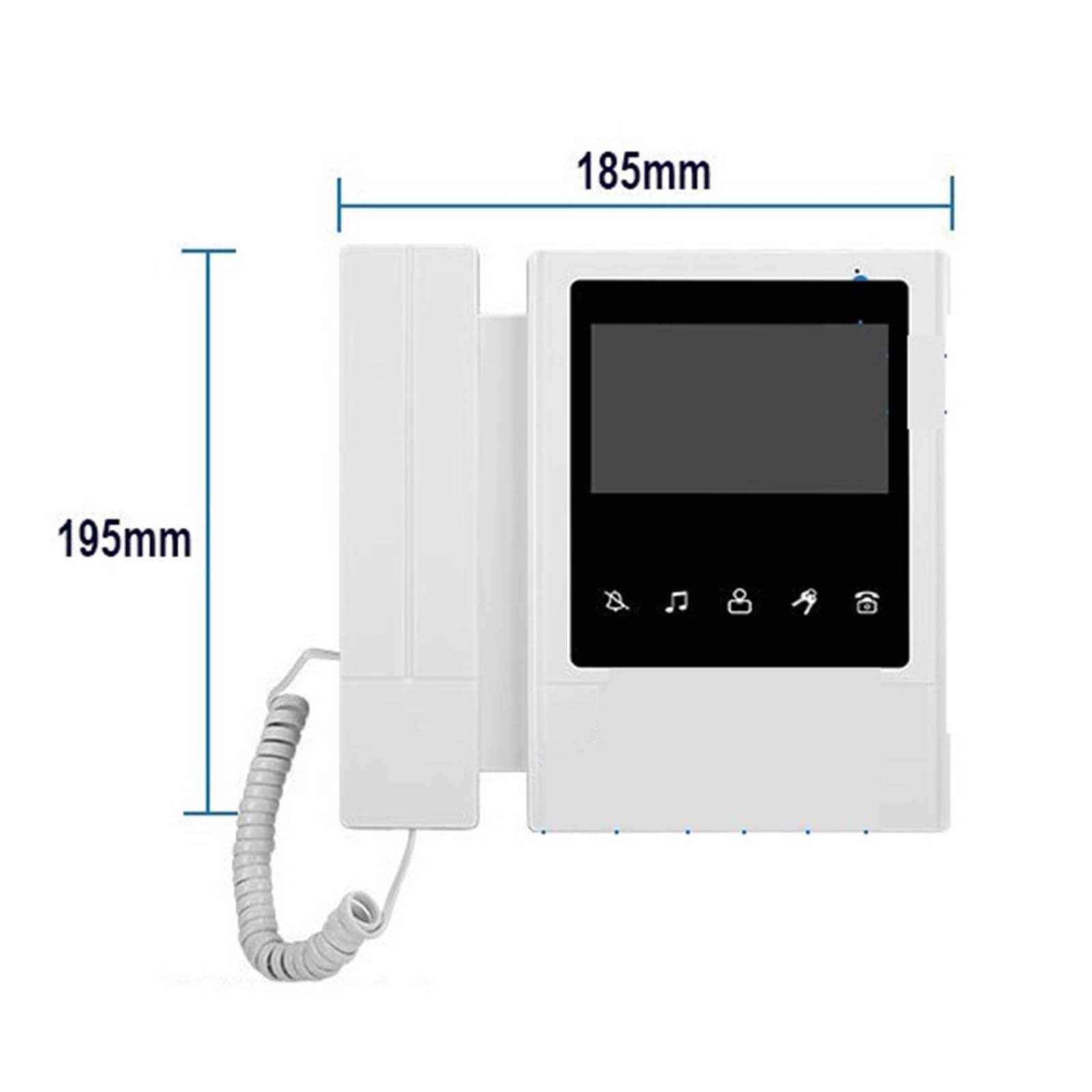 Timbre con Vídeo Inteligente Tuya, Aplicación Móvil, Remoto, Desbloqueo, WiFi Audio Bidireccional