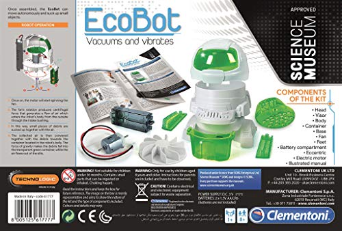 Clementoni Galileo-Robotics – Saug-Roboter, Robotik für kleine Ingenieure, Einstieg in die Elektronik, High-Tech für Schulkinder, Spielzeug für Kinder ab 8 Jahren von Clementoni 59109