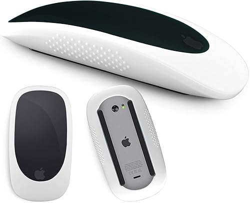 Funda de silicona para ratón Apple Magic Mouse I&ii iMac Mouse Cover Case Funda Apple Mouse 2, guante de ratón anticaída (blanco)