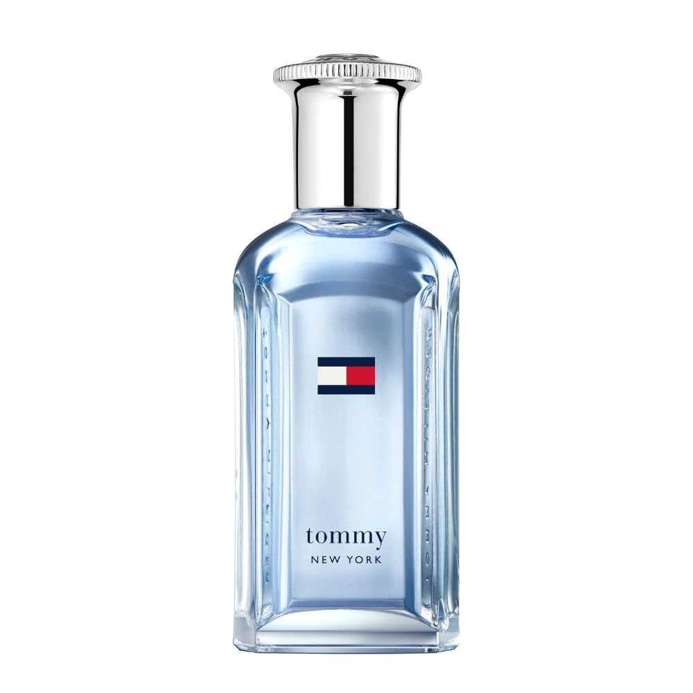 Tommy Hilfiger – Tommy New York Eau de Toilette 50 ml – Perfume para Hombre – Fragancia Fougère Especiada – Notas Especiadas y Amaderadas – Frasco de Vidrio Azul