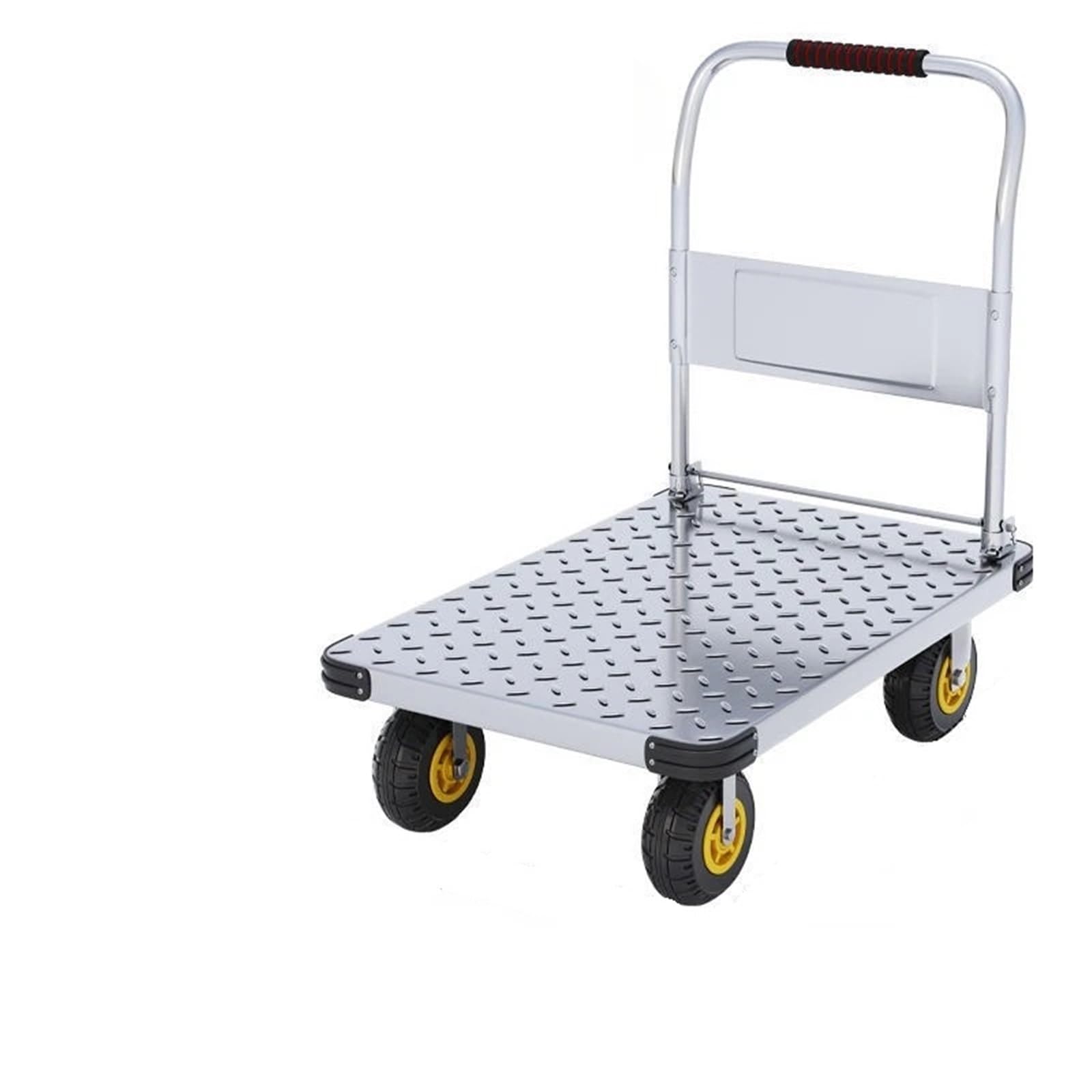 Platform Truck Cart, Folding Platform Truck Cart, Portable Four Wheel Silent Warehouse Flatbed(65 110cm)