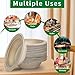 Shimglim 18oz Disposable Sturdy Paper Bowls, Microwave-Safe, Compostable Heat Resistant Soup Bowl, Biodegradable Bagasse Hot Food Plates and Bowls - Natural Brown [50 Pack] 5
