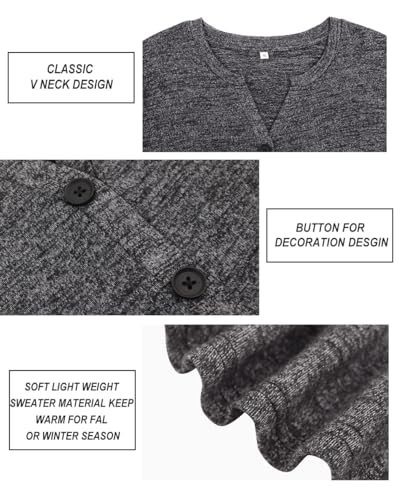 Image of CARCOS Plus Size Tops for Women Long Sleeve Raglan V Neck T Shirts Tunic Fall Blouse Xl-5Xl 14W -28W
