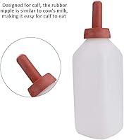 Vista 6 de Zerodis Alimentador de leche de ternero de 2L Tazas de botella de leche de ternero de lactancia Biberón de vaca sin mango Juego de tornillos Ordeño