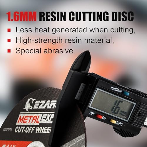 Image of EZARC Cut Off Wheels 25 Pack, 3 inch x 1 /16 inch x 3 /8 inch Cutting Wheel, Metal & Stainless Steel Cutting Disc for Die Grinder