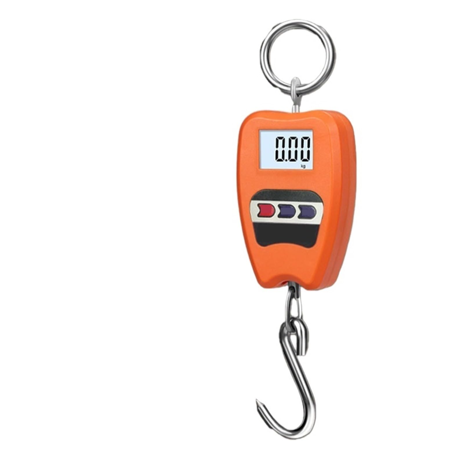 JVDDI Digital Hanging Scale High Precision Digital Crane Hanging Scale 200kg, Portable Industrial Hook Weighing Balance Heavy Duty Crane Hook(Oranje)