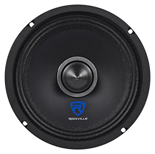 Rockville RXM68 6.5' Mid-Bass Driver Car Speaker, 150W Peak/75W RMS, 8 Ohm, Open Basket, Kevlar Cone, Super Slim, CEA Compliant, Perfect for Car Audio