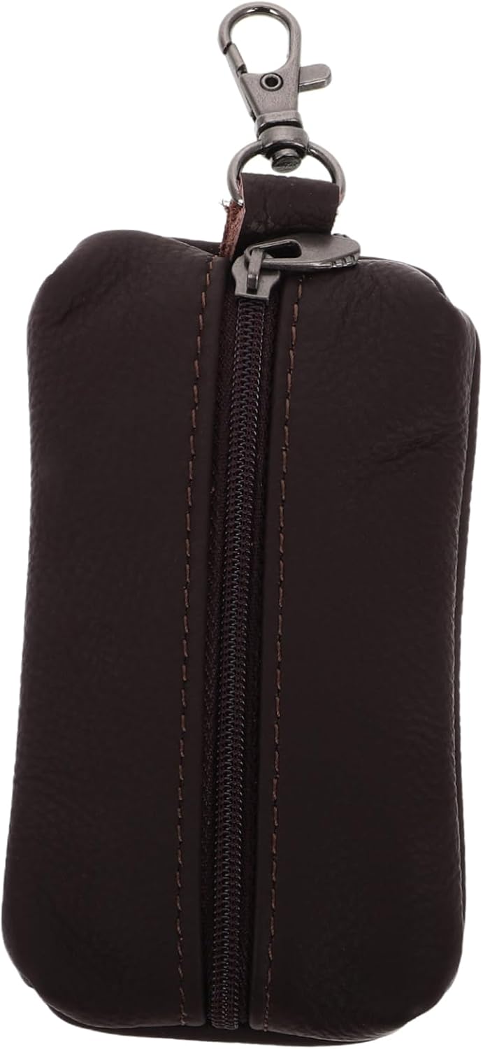 Key Fob Pouch for Men and Women Color Zippered Coin Bag Key Case Wallet Card Organizer and Keychain Holder for Easy Access to Keys and Cards