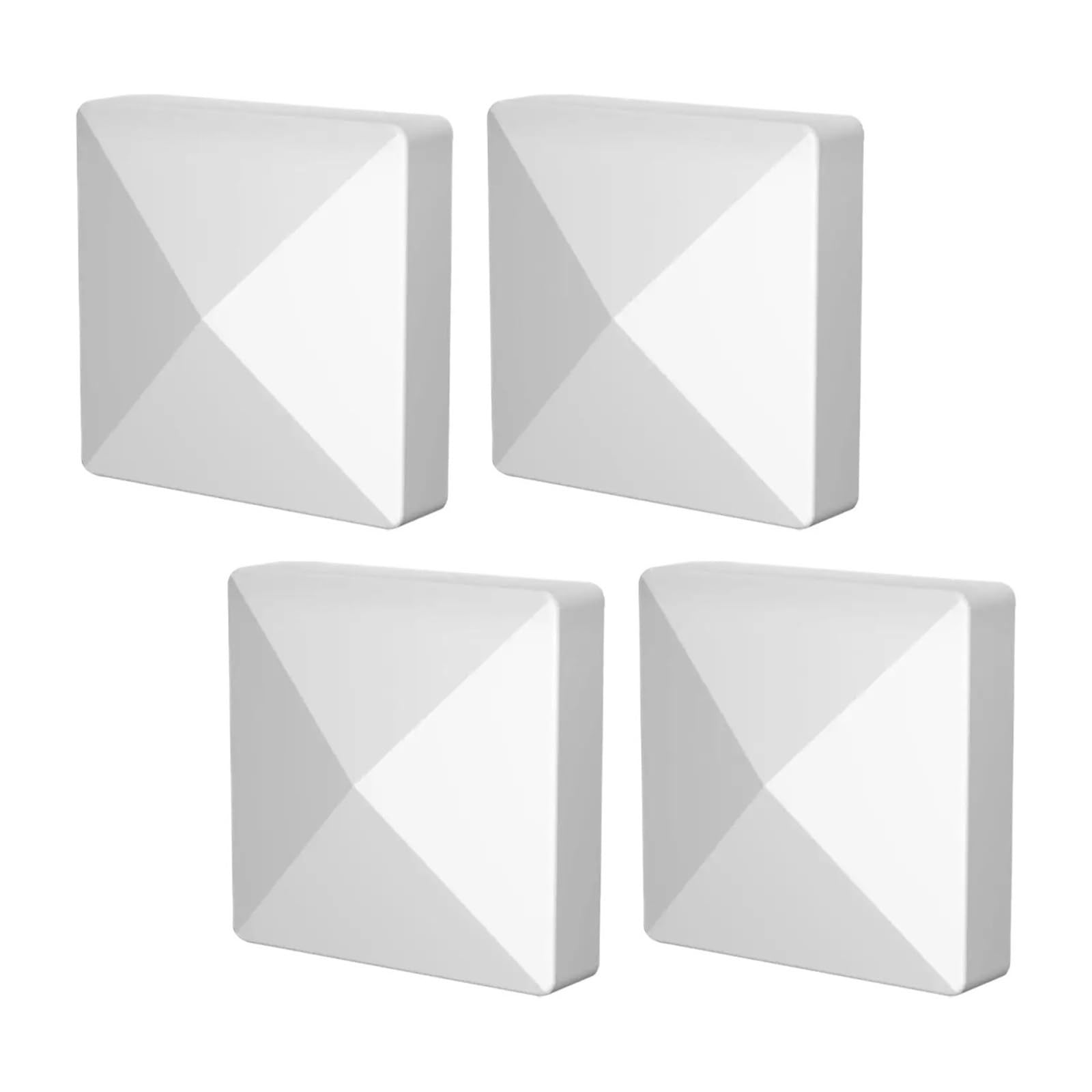 Irgvjifr Color 01 Fence Posat Cap Pyramid Post Caps Pvc Fence Cap Covers Waterproof Deck Protection For Outdoor Garden 5 Inch For Courtyard