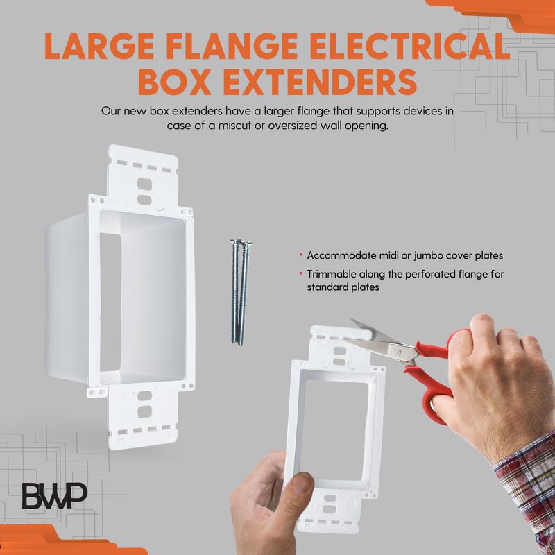 Installing Electrical Box Extender 4 Gang Electrical Power Outlet Box