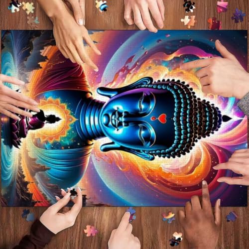 Rompecabezas de 1000 piezas: juego de ingenio desafiante de Buda Corazón 5
