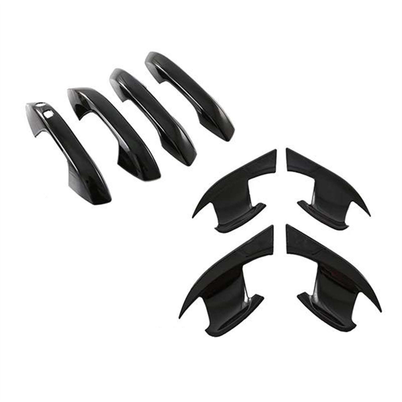 Slimes B Abs Carbon Fiber Car External Side Door Handle Owl Catch Cover Protection Trim Lhd For Yd Atto 3 Atto3 2022 2023 Protection(B)
