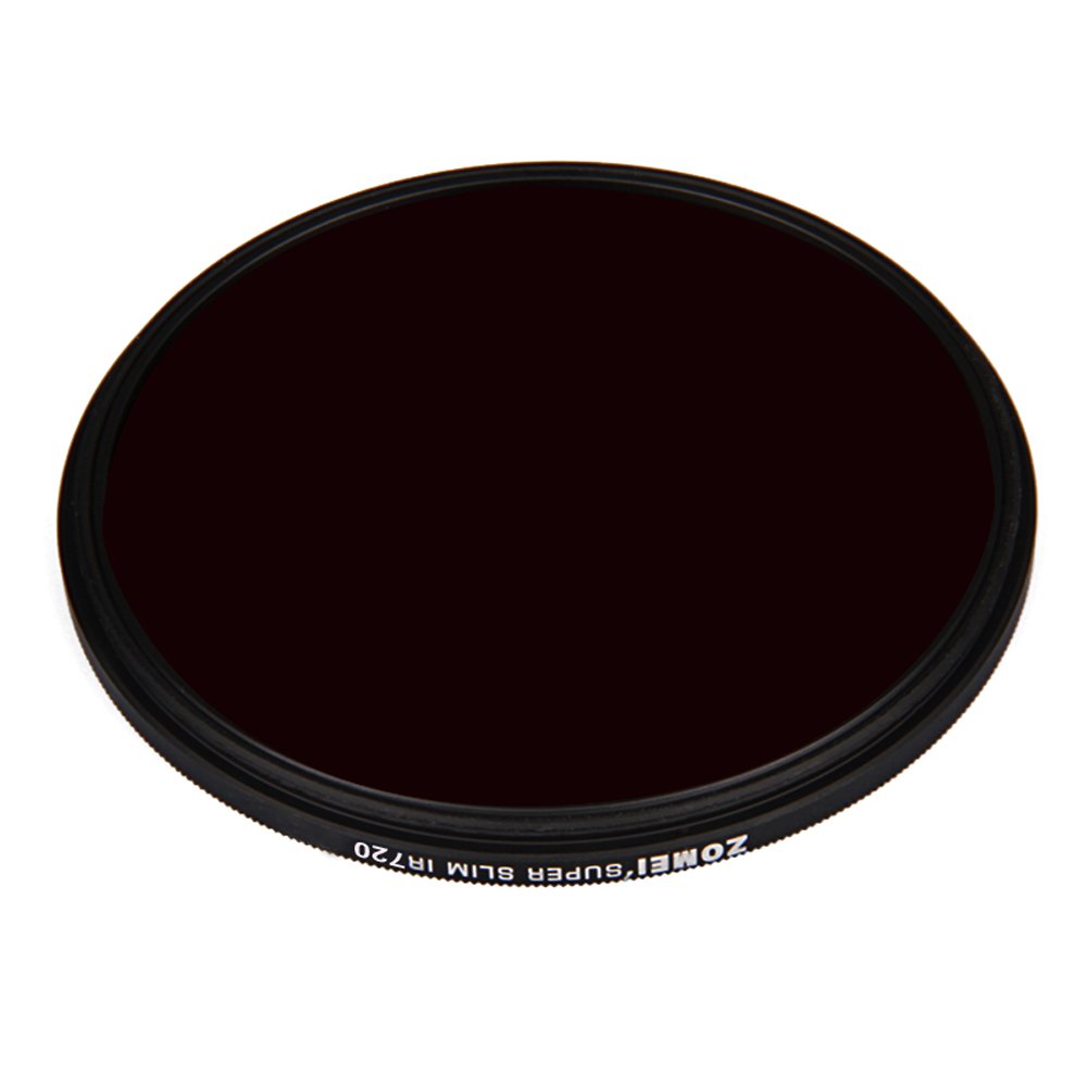 Filtros Infrarrojos de 72 mm y 720 NM para cámaras Nikon, Sony, Olympus, Pentax, Tamron, Sigma y Otras cámaras réflex Digitales