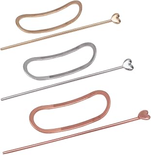 Zerodeko 3Pcs Metal Hairpin Set of 3 Stylish Bobby Pins for Women Elegant Accessories for Weddings Birthdays and Daily Hairstyles (Colors Random) Random Color