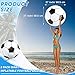 Lewtemi 2 Pcs Inflatable Beach Soccer Ball 27 Giant Inflatable Football Large Sport Balls for Outdoor Activity Pool Decoration Party Favor