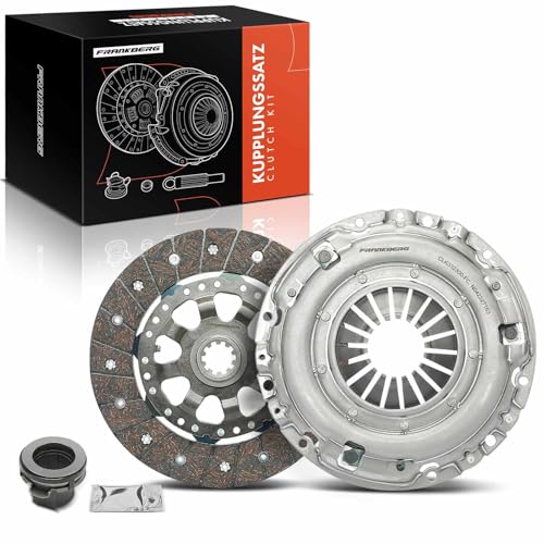 Frankberg Clutch Kit with Release Bearing Compatible with 3 Series E46 320i-325i 2.0L-2.5L 1998-2003 5 Series E39 520-525 2.0L 2.5L 1996-2003 Z4 Road.ster E85 2.5i 2.5L 2003-2003 Replace# 21211223639