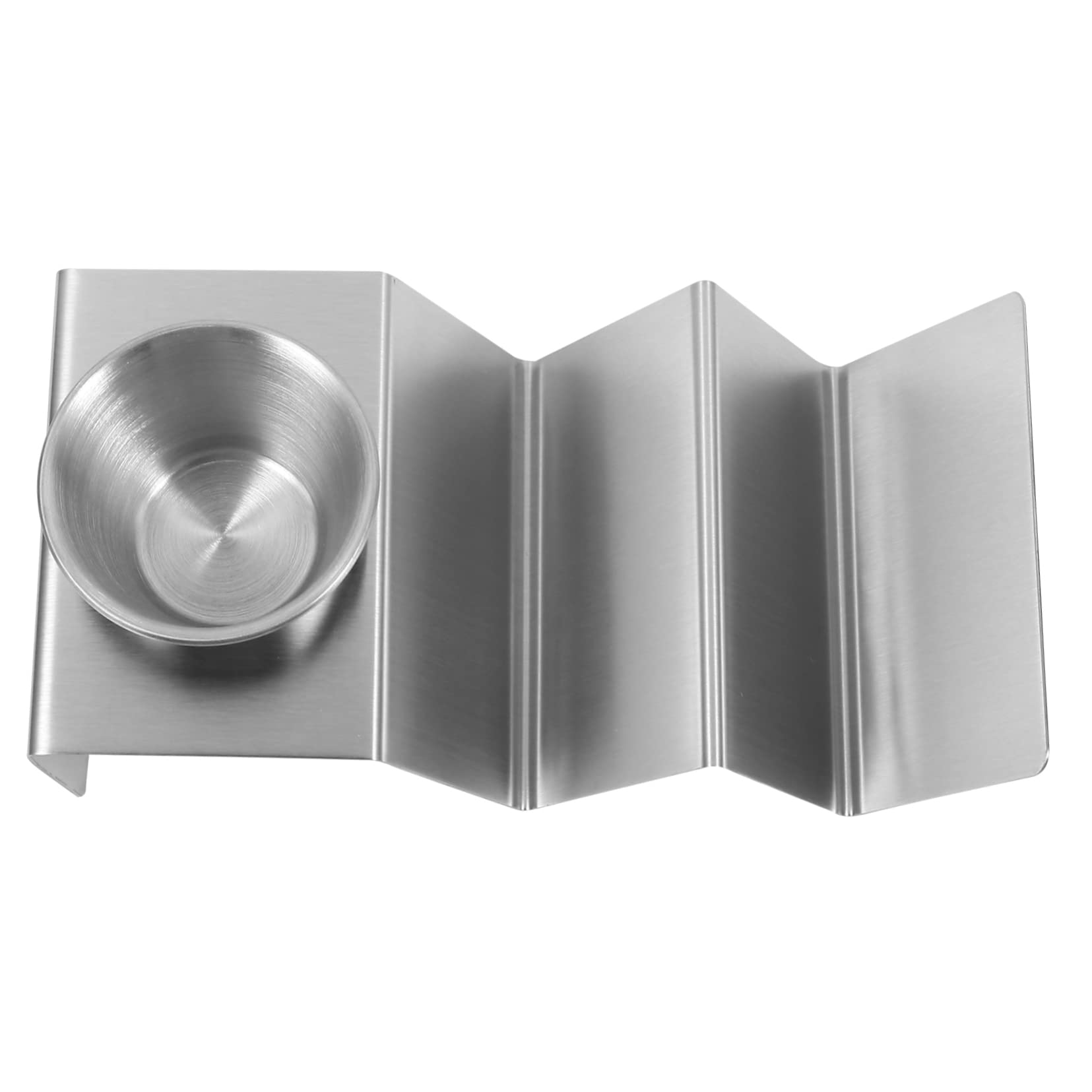 Unomor Stainless Steel Taco Holder Mexican Pancake Stand Tortilla Roll Rack W-shape