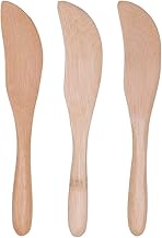 Mimo Style Jogo de Espátulas Para Patê Feitos Inteiramente de Bambu Ecológico. Resistente e Durável. Conjunto é Composto Por 03 Peças de Espátulas de Patê. Para Servir Patês e Molhos Para Convidados