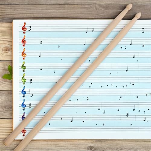 Alipis 12 pares de baquetas de madera de arce 5a para jóvenes y banda escolar con agarre cómodo, mazos amigables para batería para práctica y presentaciones en vivo miniatura 7